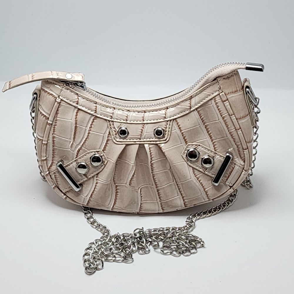 Small Crocodile Embossed Y2K Crossbody Bag